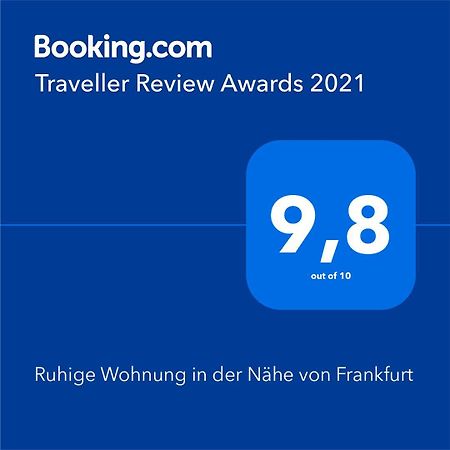 קלקהיים Ruhige Wohnung In Der Naehe Von Frankfurt מראה חיצוני תמונה
